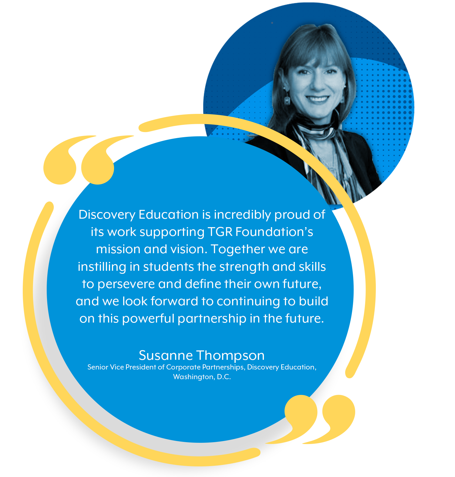 quote from Susanne Thompson, Discovery Education